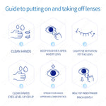 Eyeshare Clear Blue Softlens Minus(-1.00~-6.00) 14.0mm Tanpa Warna Mata Softlen Lensa Kontak