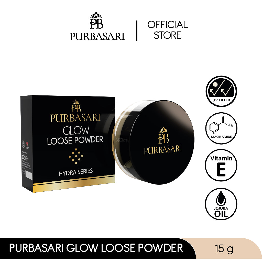 [BUY 1 GET 1] Purbasari Glow Loose Powder / Setting powder / Bedak Tabur