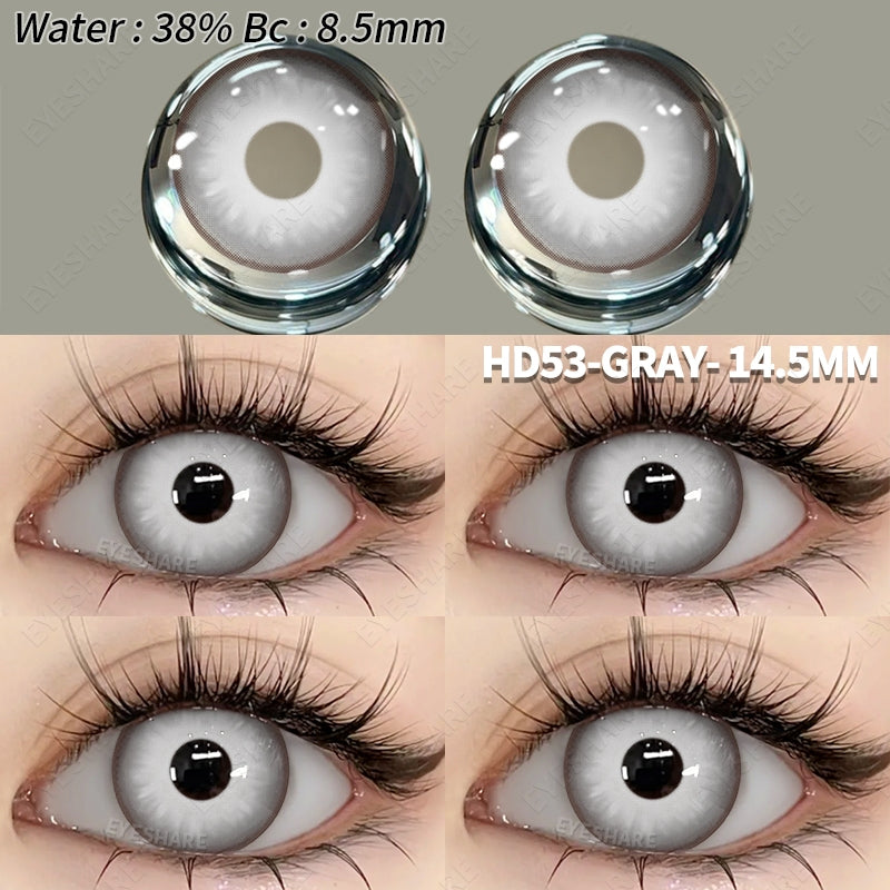 Eyeshare Softlens Lensa Kontak Mata Putih Cosplay Halloween Softlen Putih