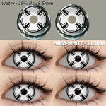 Eyeshare Putih Black Softlens 1Pasang 14.5mm Lensa Kontak Cosplay Softlen