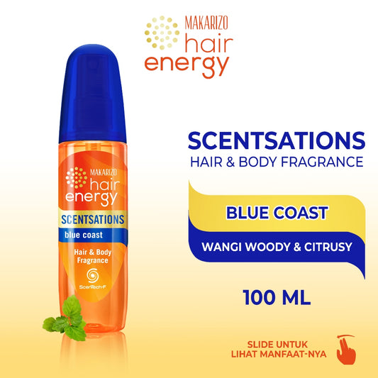 Makarizo Hair Energy Scentsations Hair Fragrance Blue Coast 100 mL Parfum Rambut