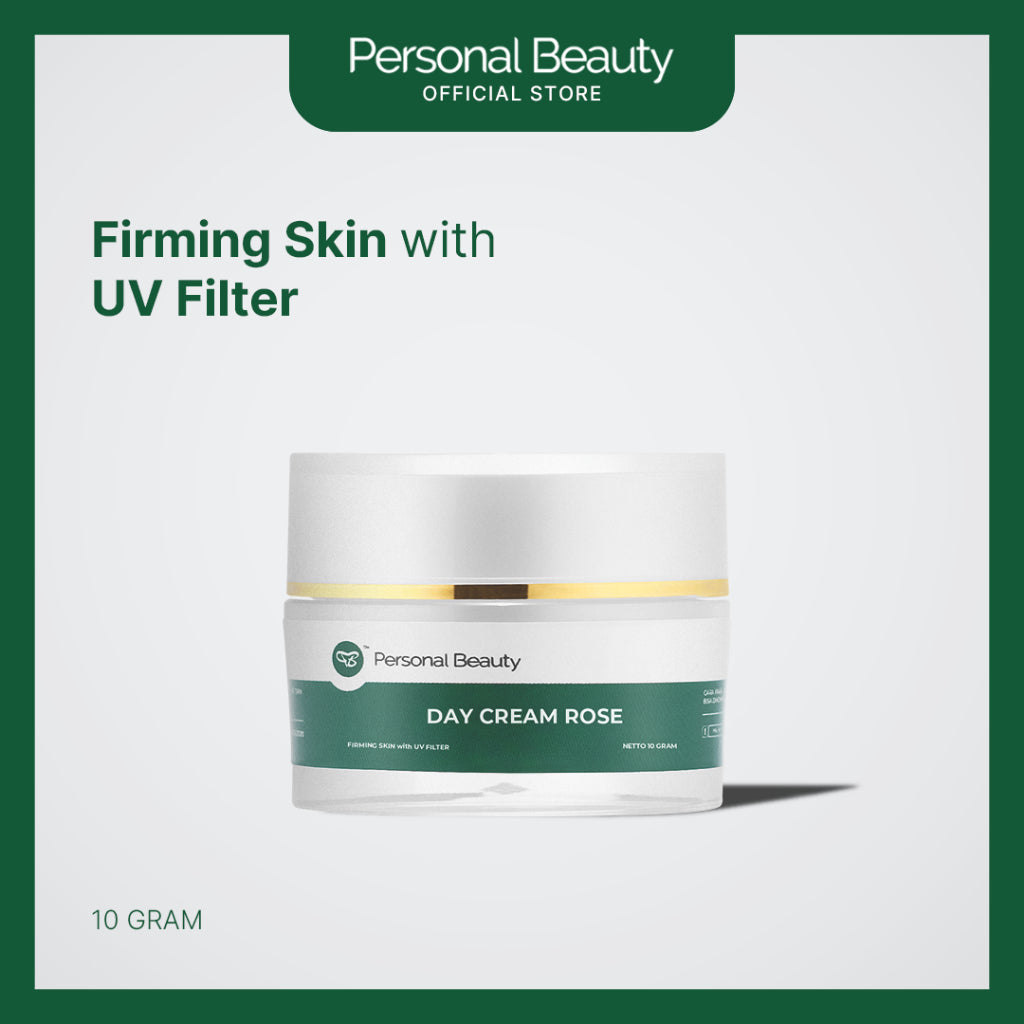 Personal Beauty Day Cream Rose Firming Skin With UV Filter Cream Pagi Luxury Antioksidan dan Anti Aging