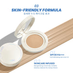 YOU Cloud Touch Dreamy-fit Lasting Mesh Cushion Cushion Foundation Natural Matte Finish Tahan Lama 24 Bedak Wajah SPF Kosmetik
