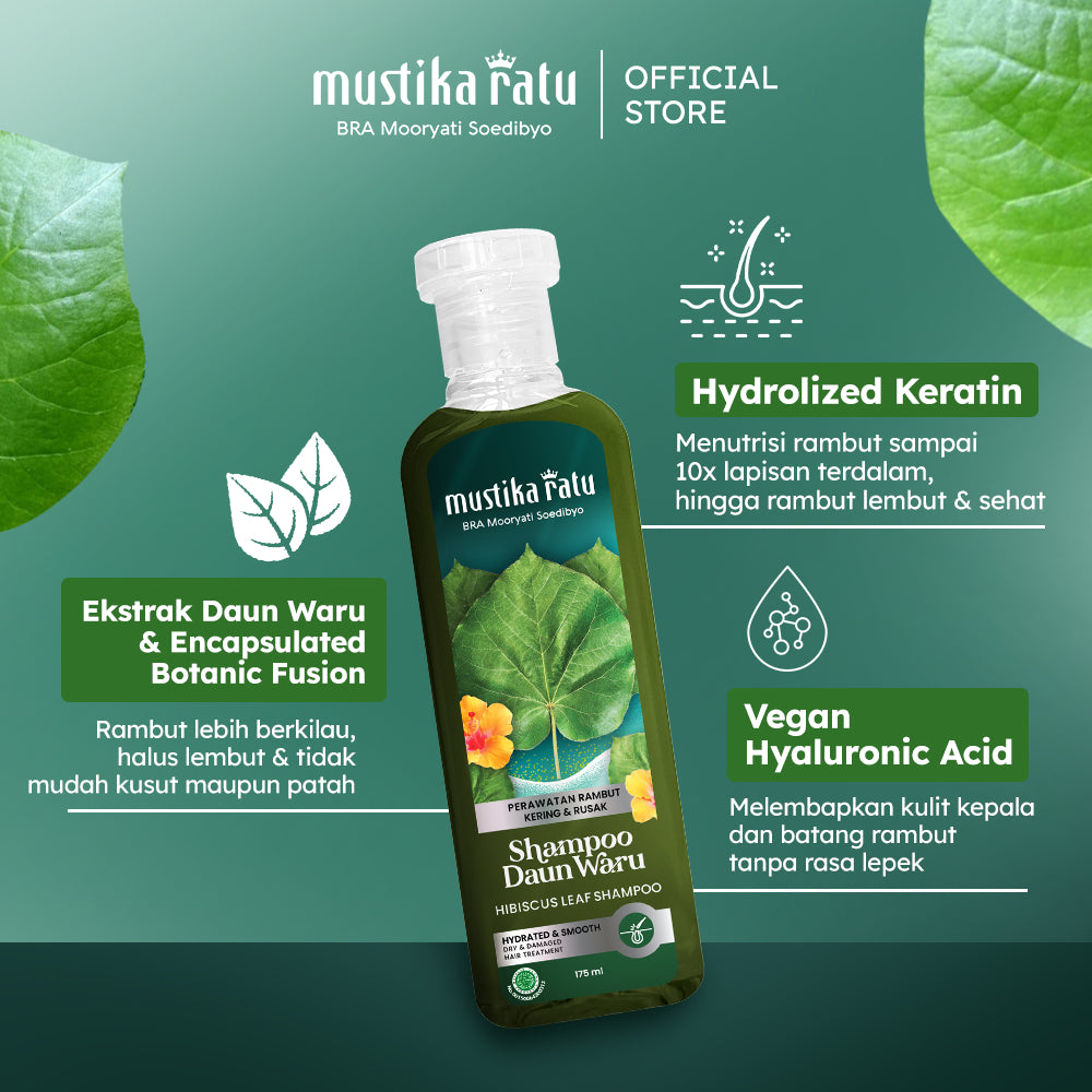 Mustika Ratu Twinpack Shampoo Daun Waru 175ml