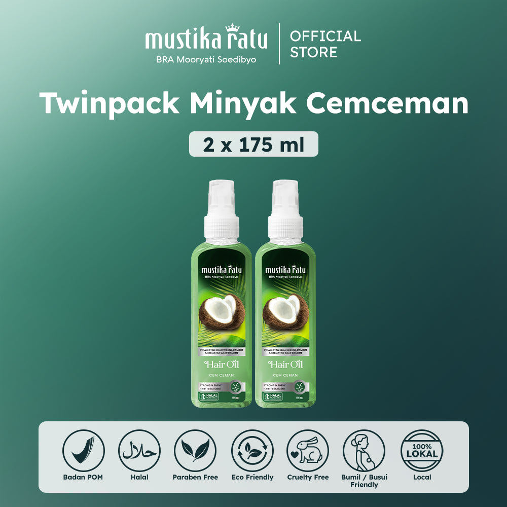 Mustika Ratu Twinpack Minyak Cemceman 175ml