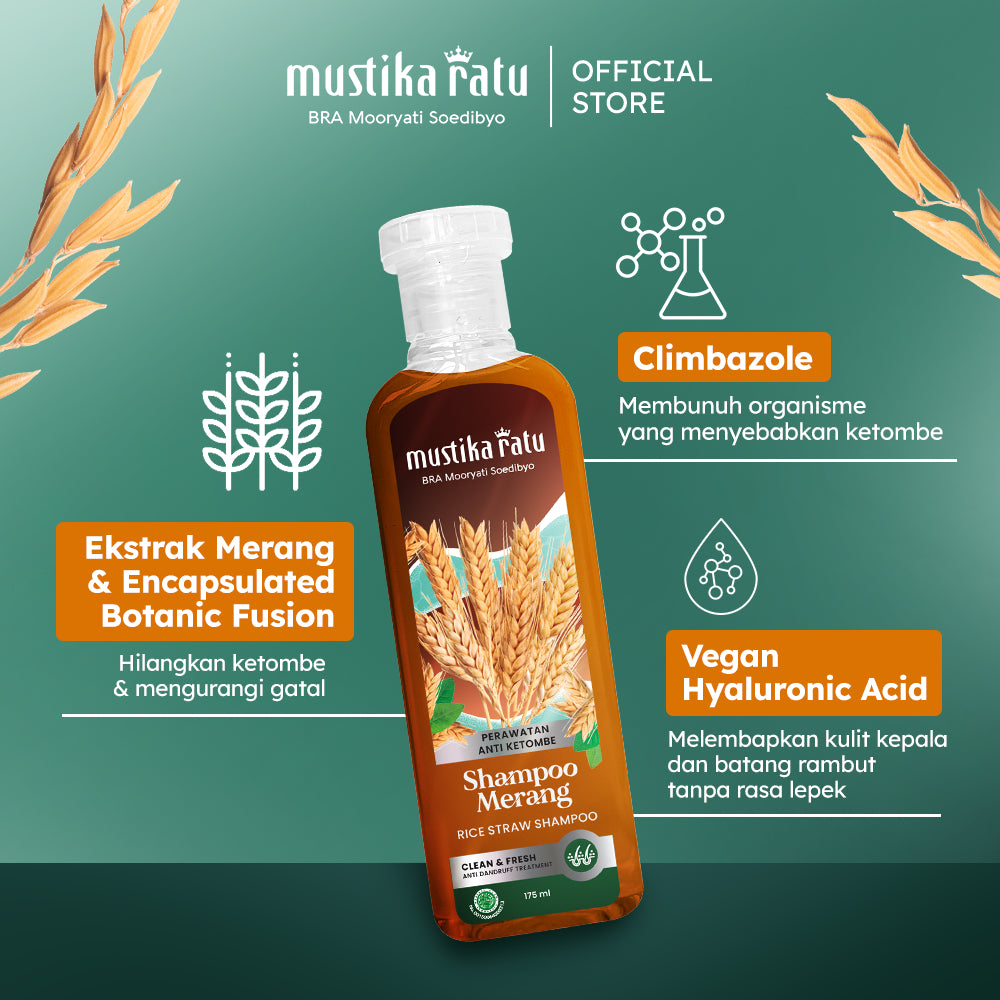 Mustika Ratu Bundling Hair Care Minyak Cemceman 175ml & Shampoo Merang 175ml