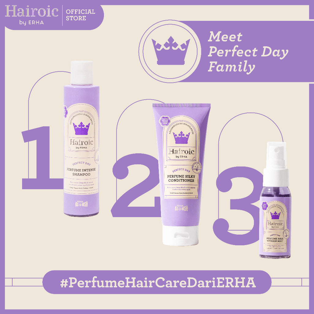 Hairoic Perfect Day Silky Conditioner 180ml - Parfum Kondisioner Rambut