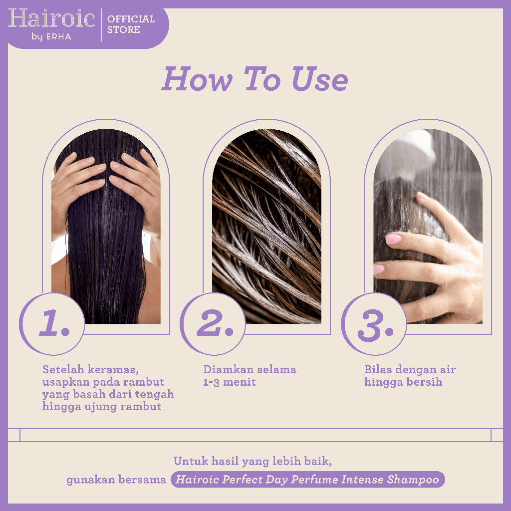 Hairoic Perfect Day Silky Conditioner 180ml - Parfum Kondisioner Rambut