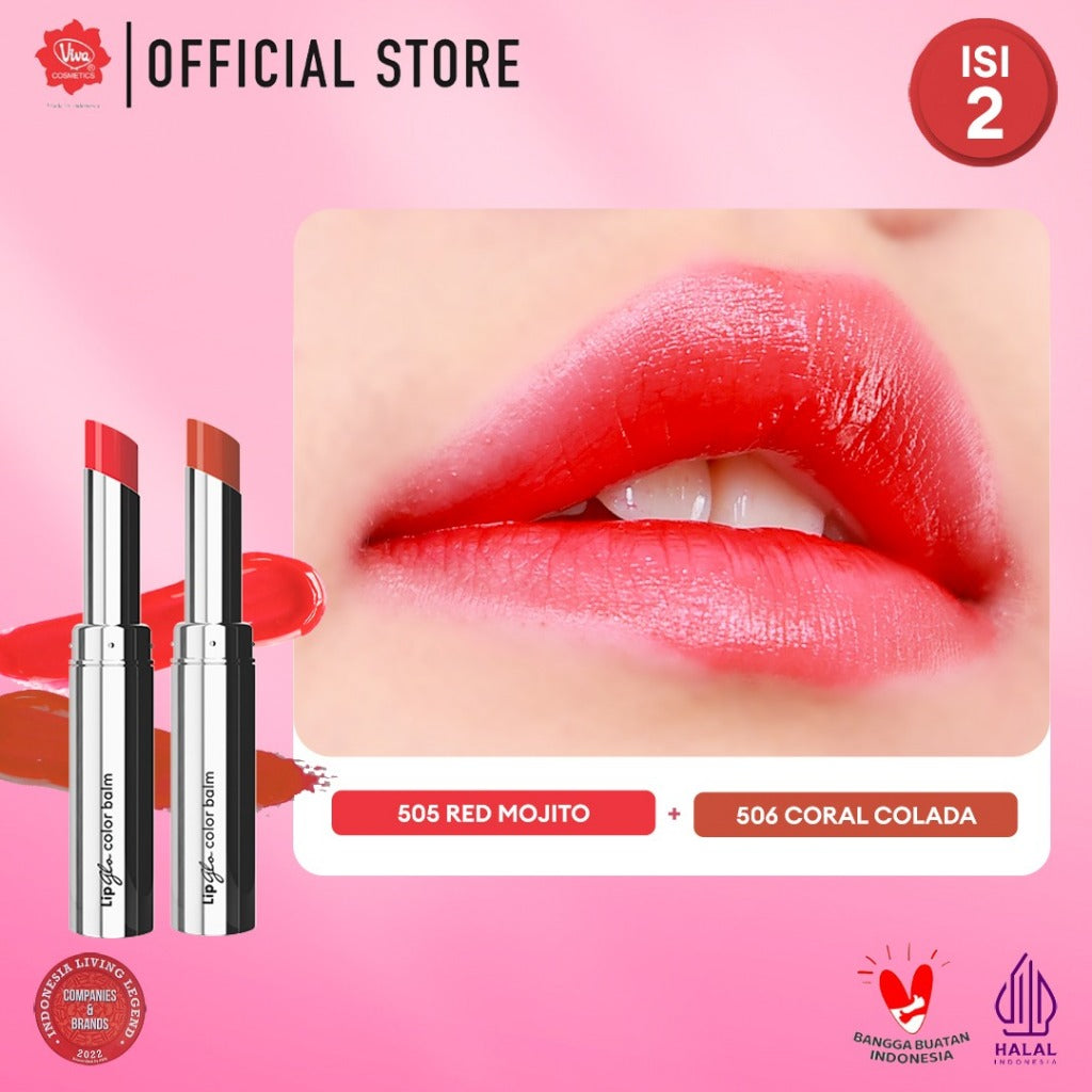 [PROMO - Super Pack !!!] Red-A Lip Glo Ombre - 3 in 1 (LIPBALM, LIPGLOSS & LIPSTICK)