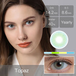 Softlens Minus (0.00 s/d -8.00) lensa kontak warna 14.2MM Graphite Lens softlens min kadar air 40% Yearly