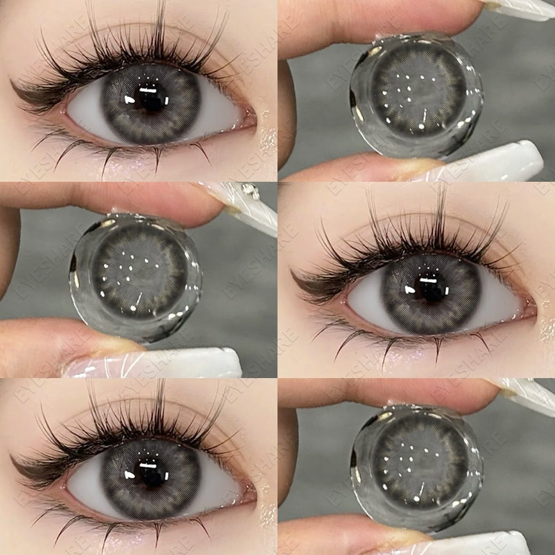 Eyeshare Venice Softlens Gray 1Pasang 14.2mm Lensa Kontak Soflen Soflens