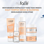 NUFACE Nu Glow Brighten & Supple Skin + Retinol 5 IN 1 Package / Indonesia Paket Wajah 5 Pcs / Facial Wash / Toner Serum / Day Night Cream / Mask / Sunscreen / Moisturizer / Scrub Peeling / Masker / Brightening / Mencerahkan Kulit Wajah Face / Bundle Set
