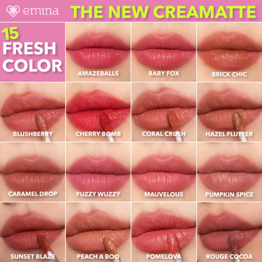 NEW! Emina Creamatte 4 g - Comfily Matte 9x Moist Boost