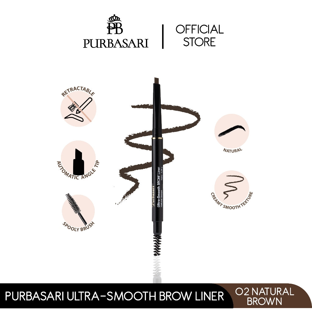 [BUNDLE HEMAT] Purbasari Lipstick Color Matte 81 + Purbasari Ultra Smooth Brow Liner Natural Brown