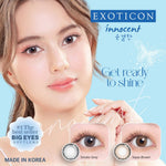 SOFTLENS INNOCENT 16 MM BY EXOTICON FREE LENSCASE / SOFLEN / SOFLENS / SOFTLEN / INOSEN / INOCENT / BIG EYES / BOSSEXO / 1
