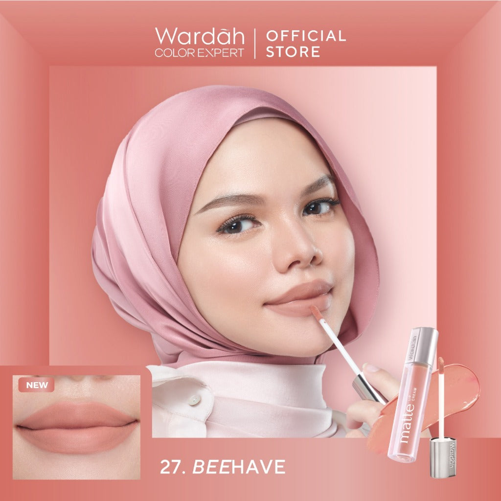 MOST LOVED! WARDAH Matte Lip Cream 4 g Warna Intense dan Tahan Lama Matte Finish Teksture Creamy Liptint Lip Stain Lipstik Lip Tint Lip Matte Lipstick Lipcream Glossy Longlasting Waterproof Tahan Lama Makeup Dark Lips Two Tone Lip Library