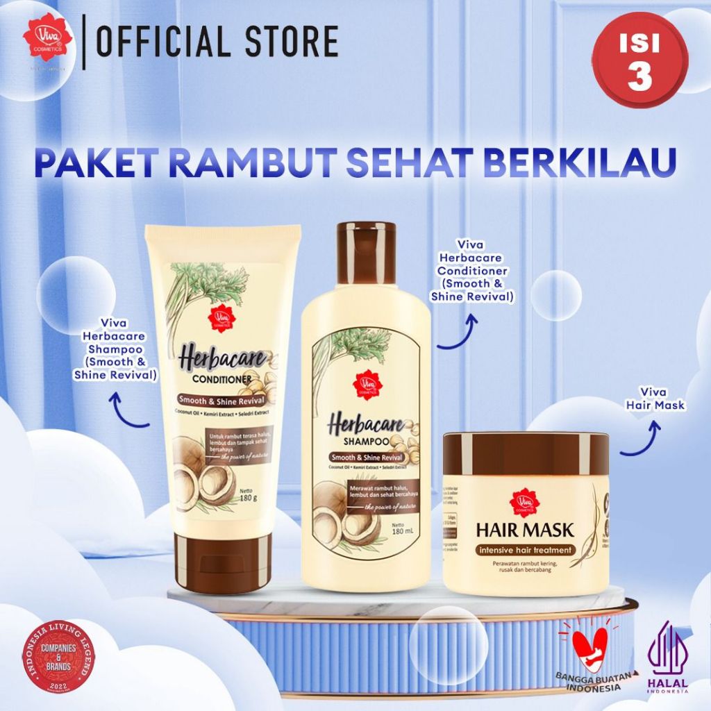 [PROMO] Paket Smooth and Shine - INTENSE GLOWING HAIR CARE (isi 3 item)
