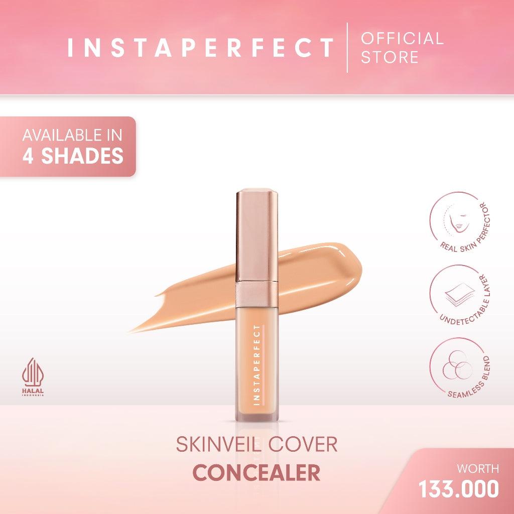 Instaperfect Skinveil Cover Concealer (Undetectable Layer Effect, Seamless Blend, Radiant & Define)