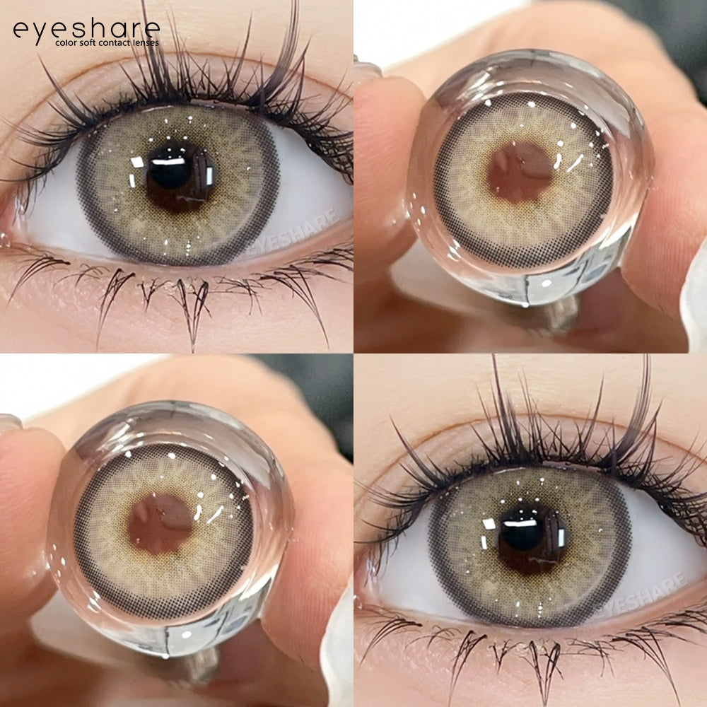 Eyeshare Softlens Vienna Chocolate 14.5mm 1 Pasang Lensa Kontak Untuk Mata Besar