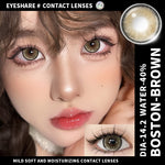 Eyeshare Softlens (Gratis Kotak Cermin) Boston Brown 14.2MM 1Pasang Lensa Kontak Warna Natural