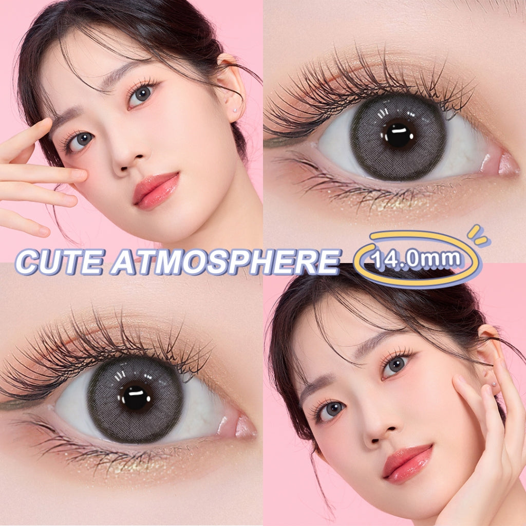 [0.00 s/d -6.00] Magister Softlens Minus Rose softlens 14 mm Lensa kontak berwarna Nude Brown