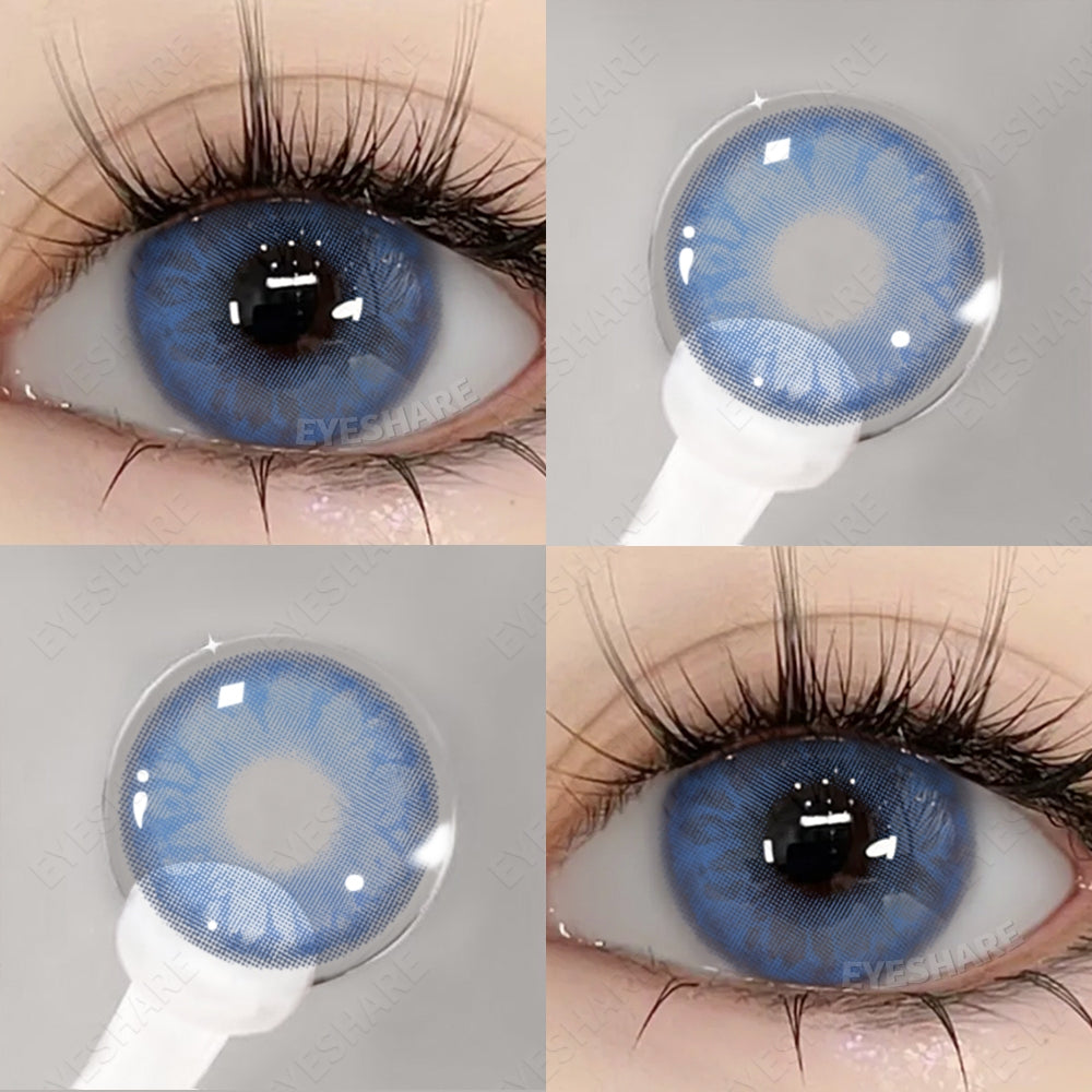 Eyeshare Softlens Blue 1Pasang 14.0mm-14.5mm Lensa Kontak Warna Normal Softlen