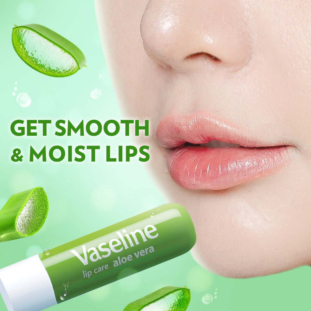 Vaseline Lip Therapy Balm Stick Aloe Vera 4.8gr - Pelembab Bibir - Lip Balm