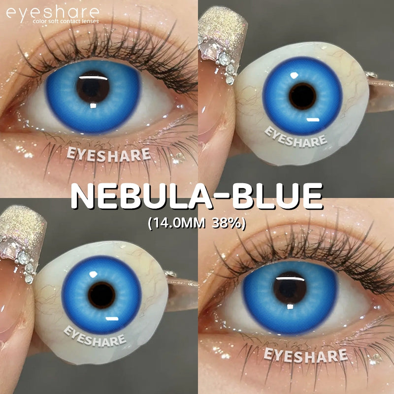 Eyeshare Softlens Madrio Softlens 1Pasang 14.0mm Purple Blue Brown Red Softlens