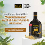 Natur Shampoo Extract Ginseng 270 ml  - Shampoo untuk Rambut Rontok / Anti Hair Fall
