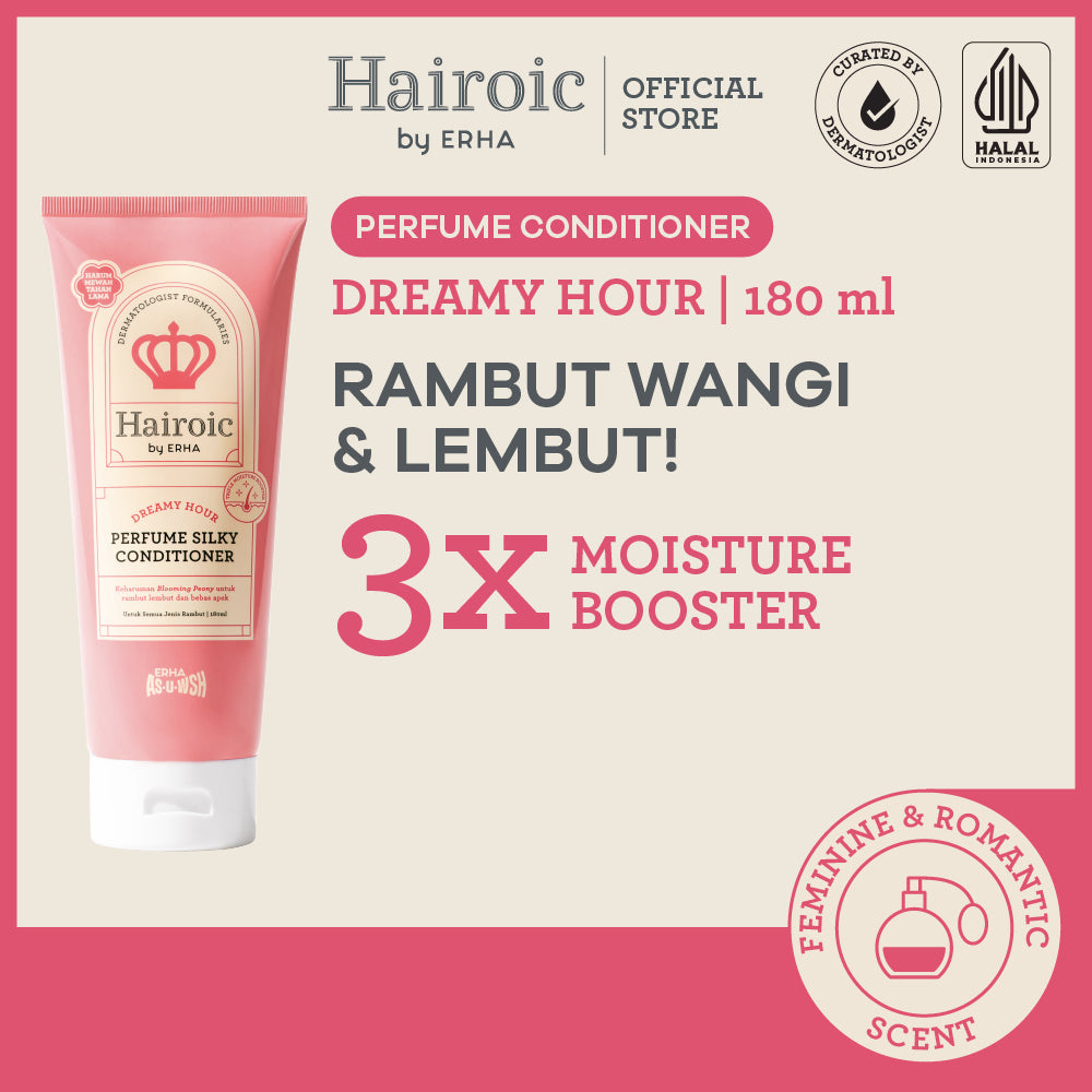 Hairoic Dreamy Hour Silky Conditioner 180ml - Parfum Kondisioner Rambut