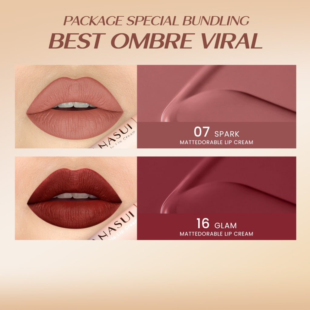 Hanasui Mattedorable Lip Cream Boba - Velvet Matte Finish Pigmented Long Lasting Double Moisturizing