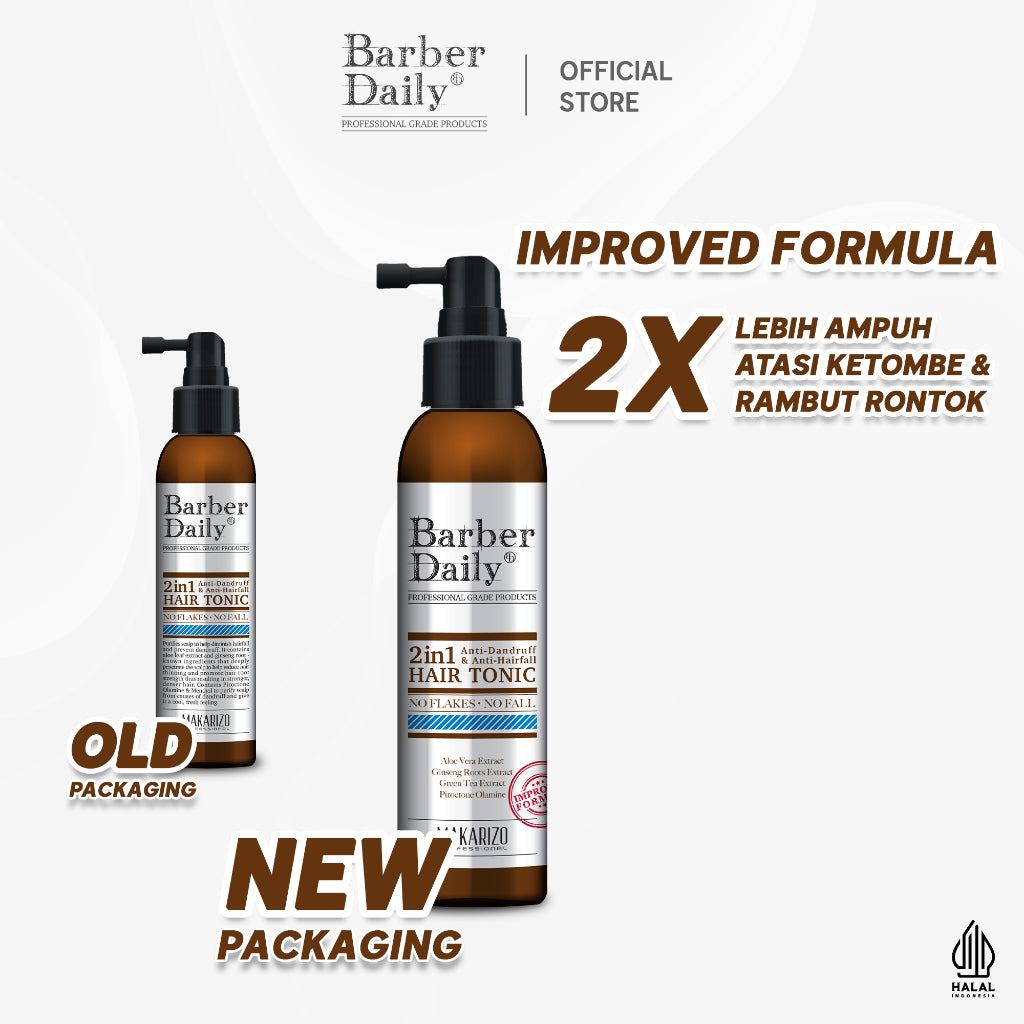 Barber Daily 2in1 Hair Tonic 140mL -  (Improved Formulation)