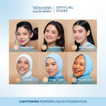 WARDAH Lightening Liquid Foundation 25ml - Base Makeup dengan Skin-Like to High Coverage yang Mengandung SPF 40 PA+++ dan Serum Niacinamide Untuk Hasil Makeup Flawless dan Cerah - Makeup - Foundation - Bedak - Cushion -  Foundation Anti Longsor