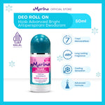 Marina Hijab Advanced Bright Antiperspirant Deodorant 50ml [1pcs] Exp Date : 04.2026
