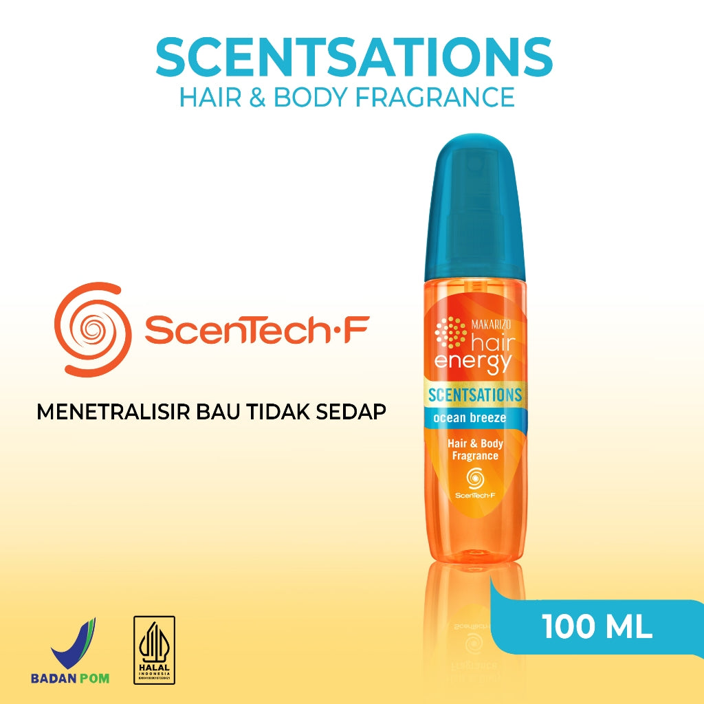 Makarizo Hair Energy Scentsations Hair Fragrance Ocean Breeze 100 mL Parfum Rambut