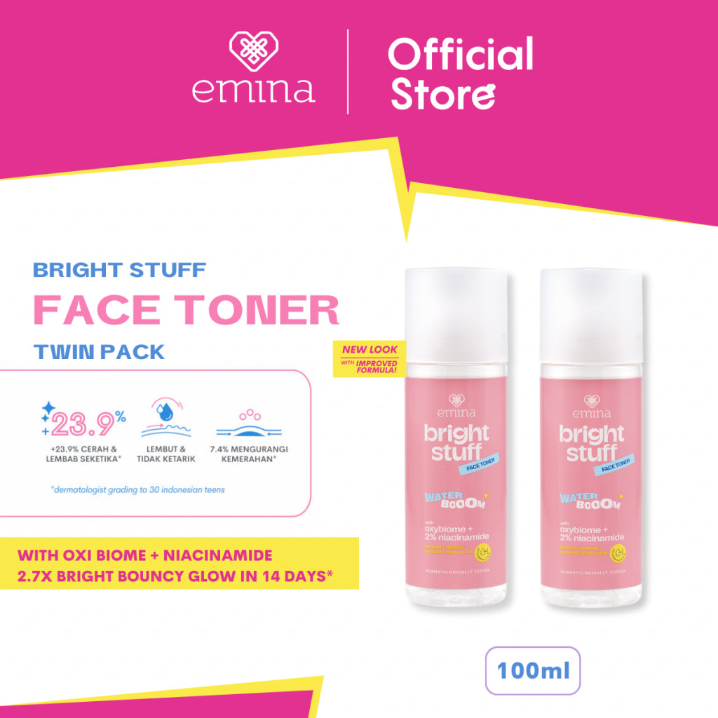 EMINA Bright Stuff Face Toner Twin Pack