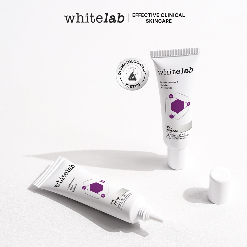 Whitelab Eye Cream - Krim Mata Atasi Kerutan, Garis Halus, Kantung Mata, dan Mata Panda dengan Peptide, Caffeine & Niacinamide [BPOM]
