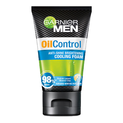 GARNIER MEN ACNO FIGHT ANT-ACNE 100ML/ TURBO BRIGHT/OIL CONTROL SUPER DUO/ICY SCRUB FOAM/OIL CONTROL INTENSIVE/OIL CONTROL CHARCOL/OIOL CONTROL COOLING FOAM