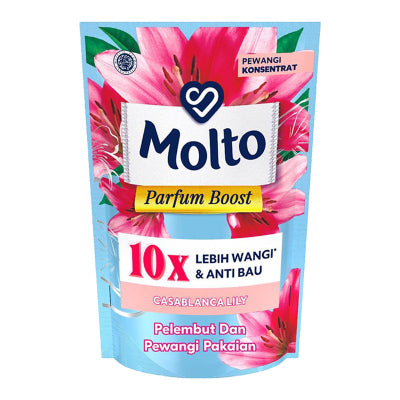MOLTO ALL IN ONE PELMBUT PAKAIAN 650ML/DETERGENT CAIR/LAUNDRY DETERGENT/MOLTO PURE SOFT/PARFUMLILY BOOST/LUXURY PARFUM/CASABLANCA