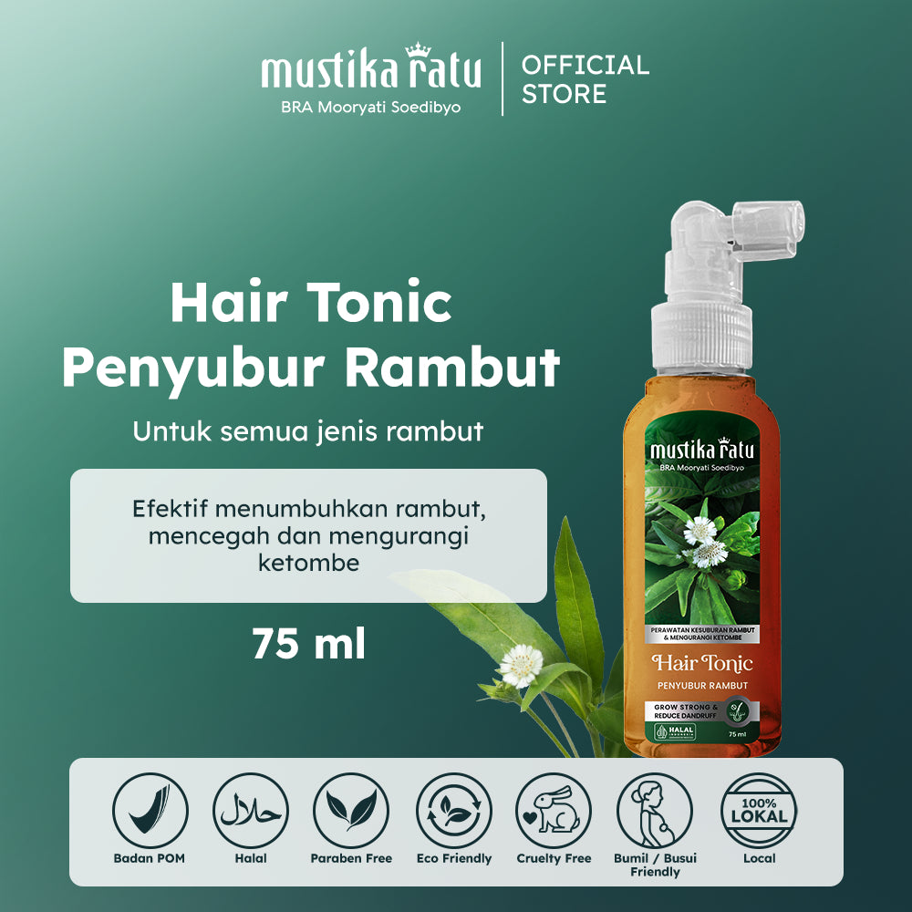 Mustika Ratu Hair Tonic Ramuan Penyubur Rambut 75ml