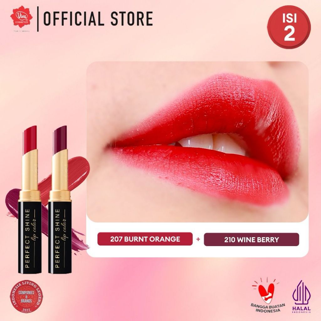 [PROMO - Super Pack !!!] Viva Queen Perfect Shine Ombre  - RICH COLOR, CREAMY SWATCH, SILKY SMOOTH & NOURISH with OMEGA 3 & Aloe Butter