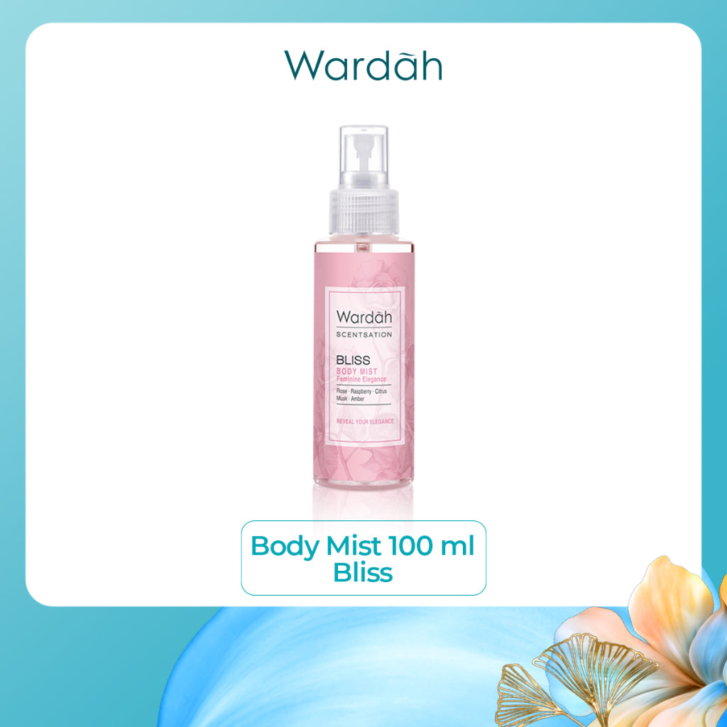 Wardah Scentsation Body Mist 100 ml - Parfum Wanita Wangi Tahan Lama Hingga 5 Jam - Mudah Dibawa - Cocok Digunakan Untuk Aktivitas Sehari-hari