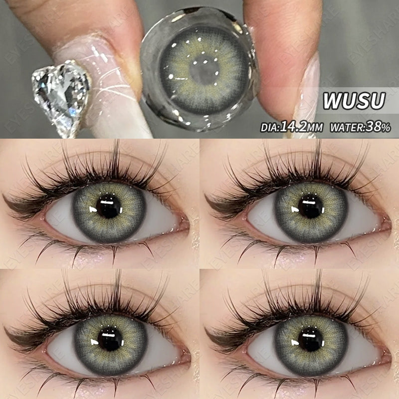 Eyeshare Venice Softlens Gray 1Pasang 14.2mm Lensa Kontak Soflen Soflens
