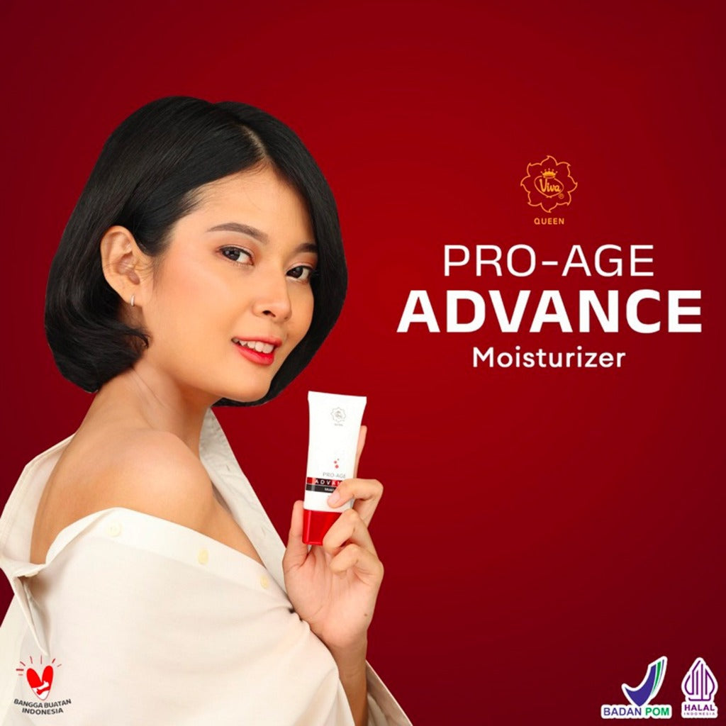 Viva Queen Pro-Age Advance Moisturizer Anti Aging with TRIPLE ESSENTIAL CERAMIDE, SNAIL MUCIN FILTRATE, HYDROLYZED HYALURONIC ACID & Natural Emollient (30 gr)