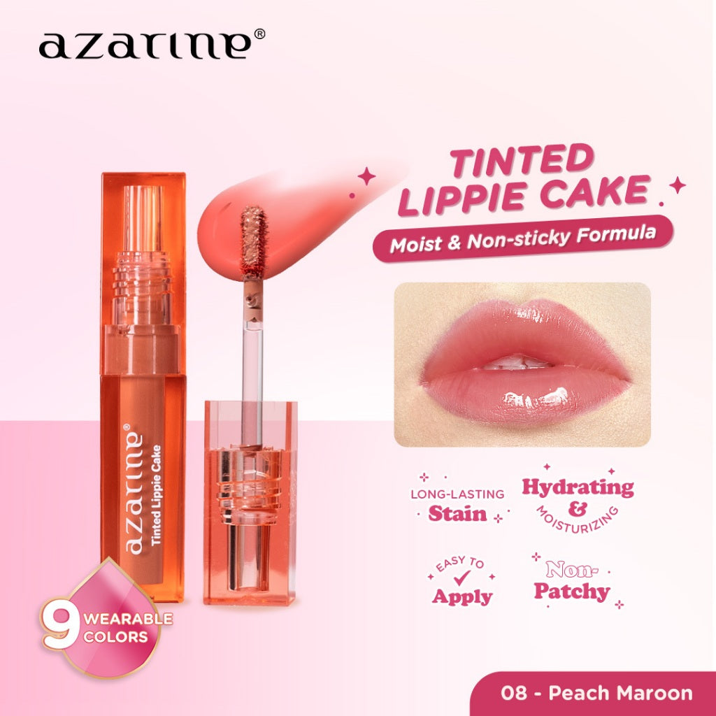 Azarine Tinted Lippie Cake Lip Tint ala Korea Longlasting Hydrating Extra Moisturizing 2.9ml