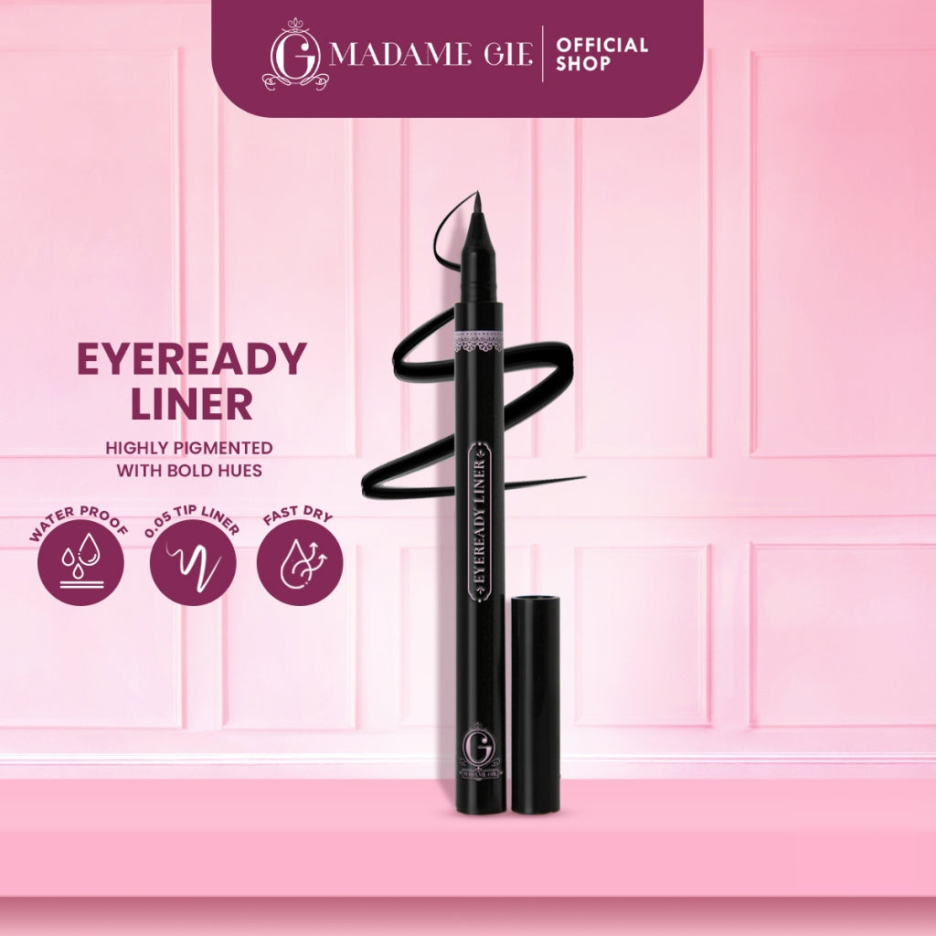Madame Gie Eyeready Liner - MakeUp Eyeliner Pen Black Waterproof