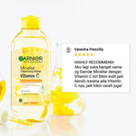 GARNIER Micellar Water Vitamin C Skin Care 125ml 400ml Skincare Cleansing - Pembersih Wajah & Make up untuk Kulit Kusam Micellar Cleansing Water