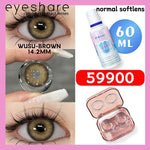 Eyeshare 1Pasang Softlens 14.5mm + Solution Cairan 60ml + kotak cermin