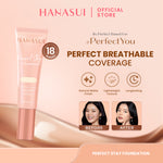 Hanasui Perfect Stay Foundation - Foundation Natural Matte Finish Menyamarkan Pori Pori Oil Control Tahan Lama