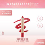 Instaperfect GLOSS CHIC Lip Crayon 2.7 g - Lipstick Gloss (Natural Glossy & Menjaga Kelembaban Bibir)